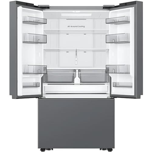 Samsung 27 Cu. Ft. Smart 3-Door French Door Counter-Depth Refrigerator with Dual Auto Ice Maker, All-Around Cooling, Stainless Steel