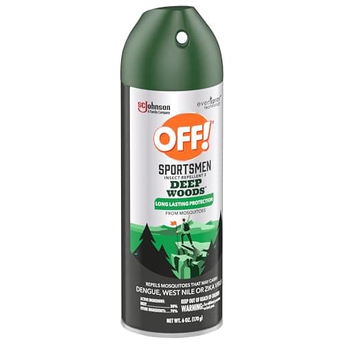 OFF! Deep Woods Sportsmen Insect Repellent Spray for Hunting Camping and Fishing 6 Ounce (Pack of 2)