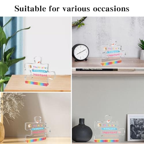 Gifts for Teachers - Teacher Christmas Gift,Teachers Appreciation Gifts for Women,End of Year Thank You Teacher Acrylic Decor Valentines Day Retirement Graduation Birthday Gift