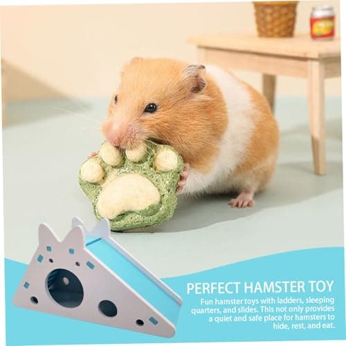Guinea Pig Hideout, PVC Hamster Hideout Toy with Ladder, Sleeping Nest and Slide, Hamster & Guinea Pig Toys for Pigs, Bunnies, Rabbits, Chinchillas, Hamsters and Etc. Toys