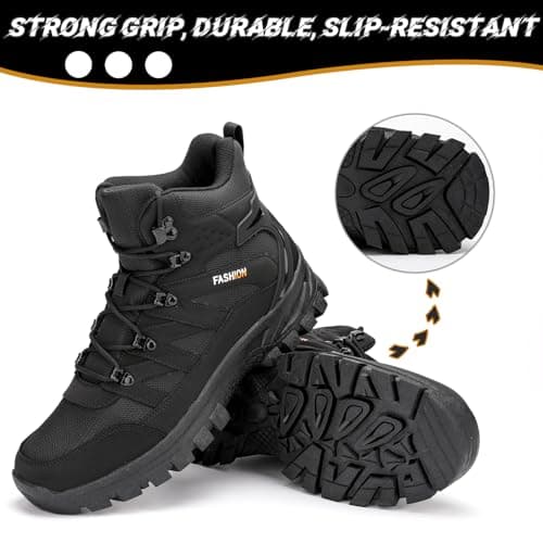 POGEPE Men's Hiking Boots Hiking Shoes,Waterproof Outdoor Trekking Backpacking Mountaineering Boots 8061