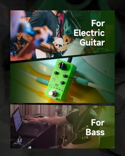 FLAMMA FC05 Mini Modulation Pedal with Chorus Flanger Tremolo Phaser Vibrato Rotary Liquid Autowah Stutter Ring LowBit