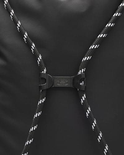 Under Armour Unisex Hustle Sackpack, (001) Black/Black/White, One Size Fits Most