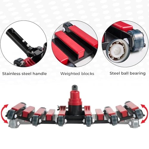 Sepetrel Commercial Grade Pool Vacuum Head with Wheels,14" Extra-Wide & Weighted Flexible Heavy-Duty Vac Cleaner for Effortless, Deep Cleaning