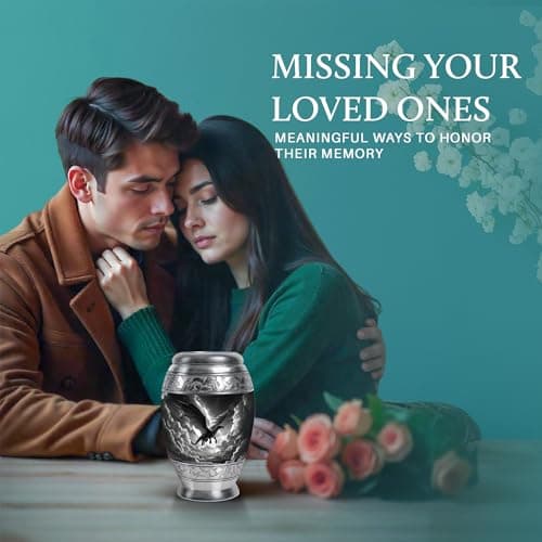 Keepsake urn, for now, for a close relative to hold, one for each sibling to keep, a small share for each relative Dragon Urn for Adult Human Ashes, Valiant Legendary Cremation, 3 Inch Small B0FBJN19DC