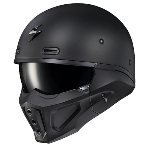 ScorpionEXO Covert X Open Face Half Shell 3/4 Mode Motorcycle Helmet Comm Ready Speaker Pockets DOT
