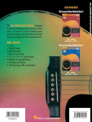 Guitar Method Book 1 by Will Schmid and Greg Koch | Hal Leonard Beginner Guitar Lesson Book for Acoustic and Electric Guitar | Step-by-Step Guitar Instruction with Chords Songs and Exercises