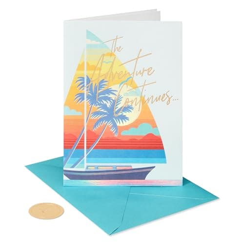 Papyrus Anniversary Card (The Adventure Continues)