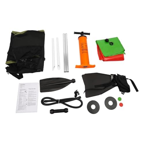Inflatable Fishing Float Tube, Fishing Belly Boat with Boat Oar, Pump, Storage Bag, Adjustable Straps, Fishing Float Tube for Angling, 286.6LBS Load Capacity