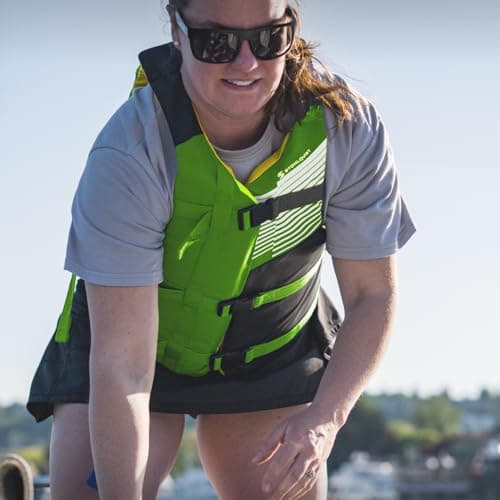 Stohlquist FIT Oversized Adult Life Jacket, US Coast Guard Approved Type III Life Vest, PFD for Men and Women, Easily Adjustable, Lightweight and High Buoyancy - Plus Size (48-60" Chest)