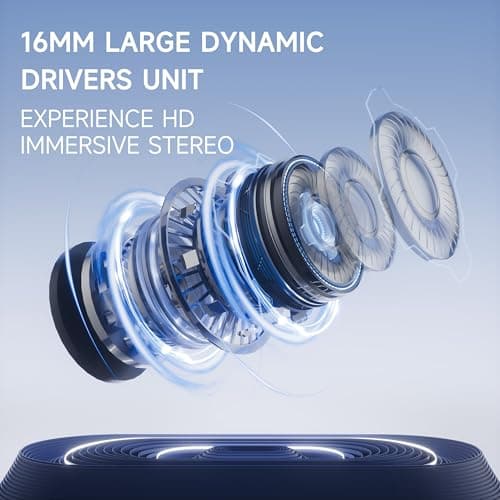 Acjohtin Open Ear Headphones, Bluetooth 6.1 Wireless Air Conduction Headphones Sport Earbuds,IPX6 Waterproof,Clear Call,Lightweight Earphones for Running Cycling Workouts (Black)