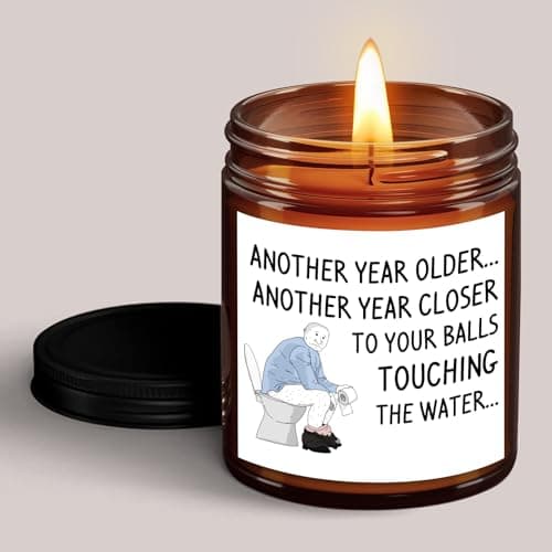 Birthday Gifts for Men Dad Boyfriend Him Husband Grandpa Brother Uncle Coworker Best Friend, Funny Present 65th 30th 75th 60th 40th 50th Birthday Gift Ideas, Happy Birthday Candles Unique Mens Gifts