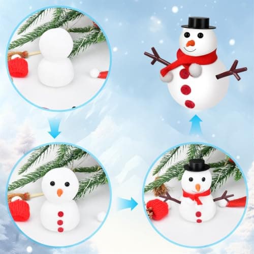 Christmas Xmas Birthday Gifts for Teen Boys Girls,Easy-to-Shape Air Dry Modeling Clay,Encourages Creativity&Motor Skills Christmas Crafts Stocking Stuffers for Kids,9 Pack Clay Build Snowman Kit B0FC2LQDQP