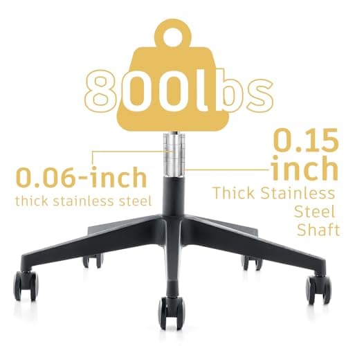 Office Chair Sinking Fix Kit to Stop Sink|Made of Steel Strong Enough to Support Maximum 800 Pounds | No More Sink &No Need to Replace Chair Gas Lift Cylinder - Silver