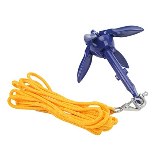 Marine Aluminium Foldable Kayak with Yellow Rope for Fishermen