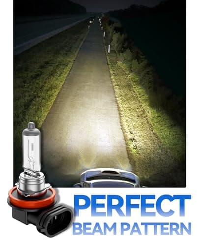 H11 Headlight Bulbs, 2Pcs 12V 55W H11 Halogen Bulbs Replacement for Car Truck Headlight Bulb, 3800K Amber Yellow