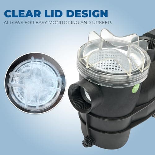 XtremepowerUS 3/4HP 2,400GPH High Flow Pond DIY Self Priming for Above Ground Swimming Pool Pump Strainer Basket 1.5" NPT Inlet/Outlet