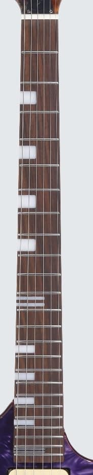 Leo Jaymz Electric Guitar Hurricane Deluxe See What You Get Series, Mahogany Body, Roasted Maple Neck, Rosewood Fretboard, Locking Tuners, Rounded Frets, Case (S-Grade, VC-0010)