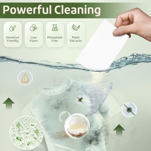 Poesie Laundry Detergent Sheet Sage Breeze Scent 160 Count Washer Sheets Detergent for Travel RV Trip Camping Home Dorm