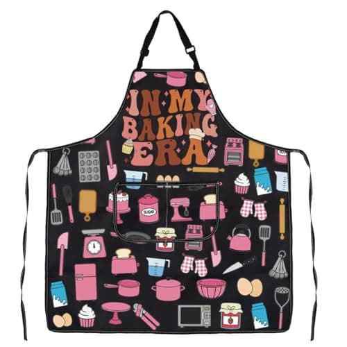 WSNANG Funny Baking Aprons with Pockets In My Baking Era Apron Bakers Gifts Pastry Chef Gift B0CZNY4F2J