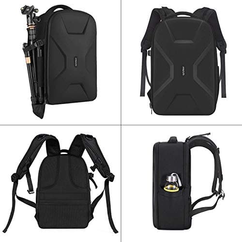 15-16 inch Waterproof Hardshell Case with Tripod Holder&Laptop Compartment Compatible with Canon/Nikon/Sony, Black MOSISO Camera Backpack, DSLR/SLR/Mirrorless Photography Camera Bag B07ZCRWPPV