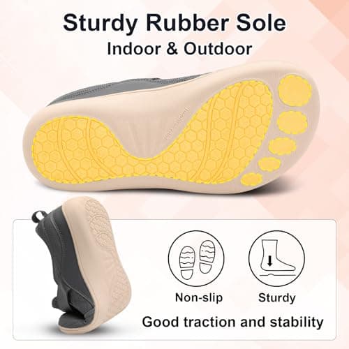 Spesoul Wide Womens Walking Shoes Adjustable Diabetic Shoes Breathable Zero Drop Barefoot Shoe Neuropathy Edema Nursing Shoe Wide Width Sneakers