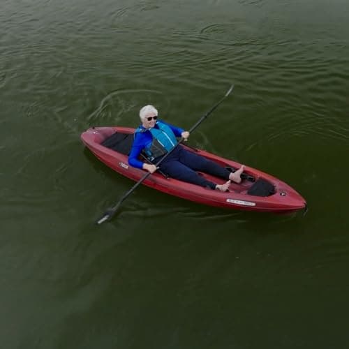 Pelican Seek 100X - Recreational Sit on top Kayak - Lightweight Smart Design - Adjustable Ergoform™ Seating System - 10 ft