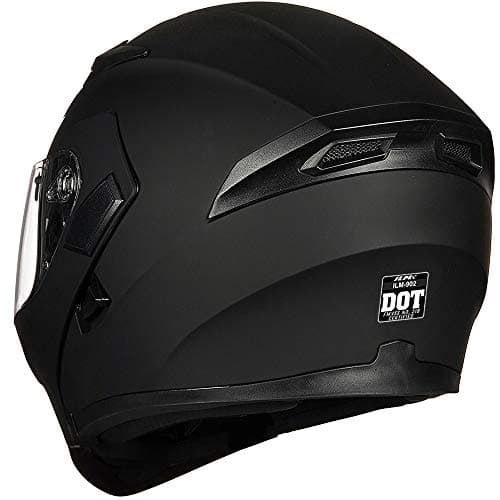 ILM Motorcycle Dual Visor Flip up Modular Full Face Helmet DOT Model 902/902L