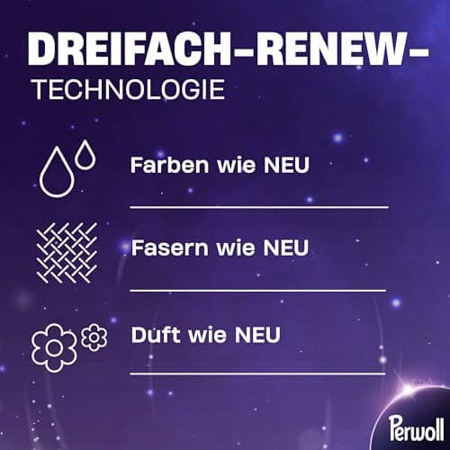 Perwoll Color Detergent (1 x 27 Wash Loads) Mild Liquid Detergent | Gently Cleans and Renews Colors and Fibers | For all Colored Textiles | Color Detergent with Triple-Renew Technology