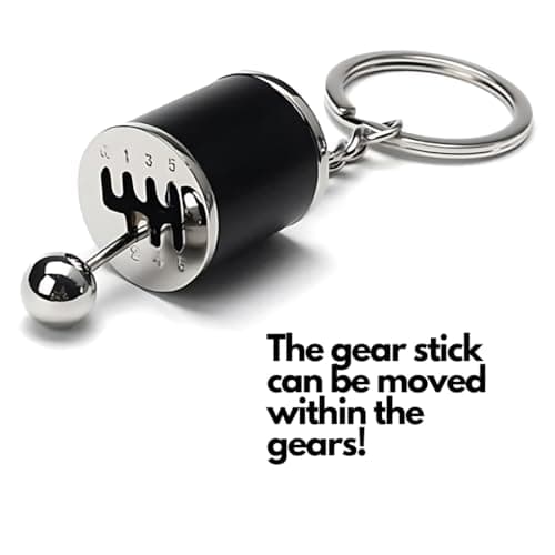 5pc Car Lovers Key Chain Set - Manual Gear Shifter | Wheel Rim | Spanner | Turbo | Brake Disc Keychain | Auto Enthusiast Gift Set | Car Truck Bike | Parts Keyring B0BZ8L2BS2