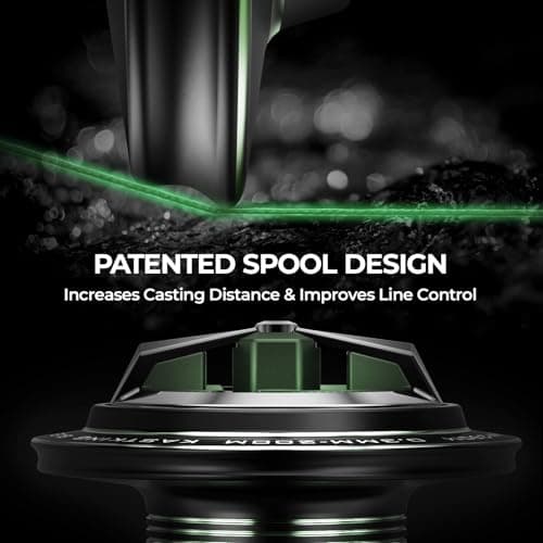 KastKing Spartacus II Spinning Reel – Sealed Carbon Fiber 22LBs Max Drag – 7+1 Stainless BB for Saltwater&Freshwater – 5.2:1 Gear Ratio – Size 500&1000 Perfect for Ice Fishing