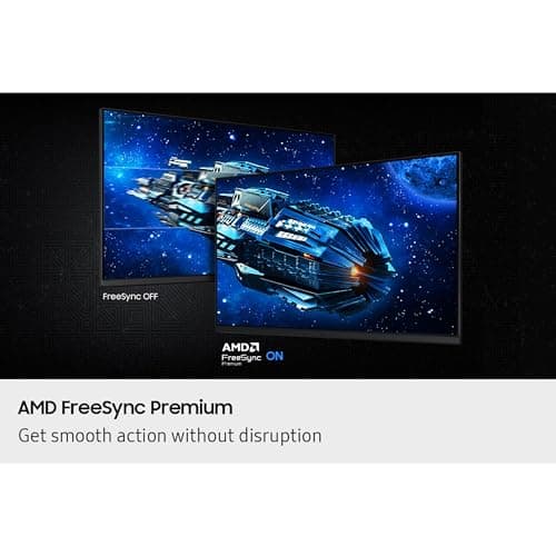 SAMSUNG 27” Odyssey G5 G53F QHD Resolution Gaming Monitor, HDR10, 200Hz Refresh Rate, IPS Panel, AMD FreeSync™ Premium, Black Equalizer, Auto Source Switch, LS27FG532ENXZA