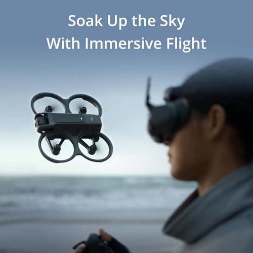 DJI Avata 2 FPV Drone with 3-Battery Fly More Combo, 4K Video, 128GB Memory, Landing Pad, 2 Year Warranty, Gray, Beginner to Advanced