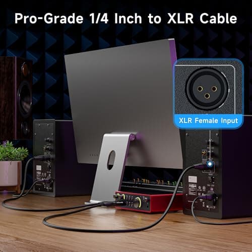 Cable Matters 6.35mm (1/4 Inch) TRS to XLR Cable - 6ft, Male to Male XLR to TRS Cable, Black - Not for Microphone Use