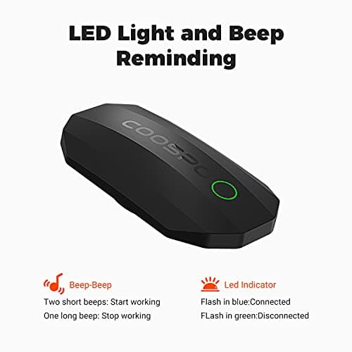 COOSPO Bluetooth Heart Rate Monitor Chest Strap H808S, ANT+ BLE HR Monitor Chest, HRM IP67 Waterproof, 300H Battery Life
