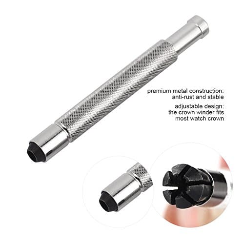 POCREATION Watch Repair Kit,3-4.5mm Handy Wristwatch Watch Crown Winder Helper Mechanical Winding Repair Tool Watch Repair Tools for Home Shop