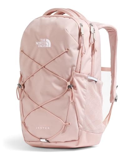 The North Face Women's Jester Everyday Laptop Backpack - Commuter Travel Bag, Laptop Sleeve, Water-Repellent, Pink Moss, One Size