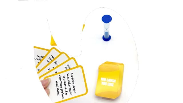 BRAVEBUG You Laugh You Lose Game - Funny Charades Kids Games - Board Games for Kids & Teens - Try Not to Laugh Challenge - Sleepover Party Supplies for Girls, Birthday Game for Family, Kids & Girls