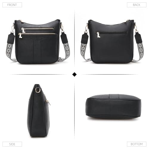 Valleycomfy Crossbody Bags for Women, Lightweight Crossbody Purses Soft Leather Shoulder Handbags