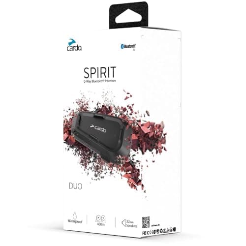 Cardo Systems Spirit Motorcycle Bluetooth Communication Headset - Black, Dual Pack