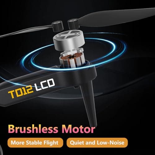 Drone with Camera for Adults 4K LCD Screen RC FPV Drone with Brushless Motor Live Video UHD, Drones for Adult Foldable Mini Quadcopter for Beginner 360° Flips, Support 32G SD Card MAX Under 250g Gifts