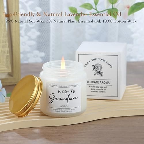 JoycuFF New Grandma Gifts First Time, Promoted to Grandma Est 2026 Grandmas Gift for New Nana Gigi Mimi 1st Time Grandmother Gift