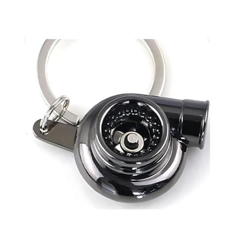 5pc Car Lovers Key Chain Set - Manual Gear Shifter | Wheel Rim | Spanner | Turbo | Brake Disc Keychain | Auto Enthusiast Gift Set | Car Truck Bike | Parts Keyring B0BZ8L2BS2