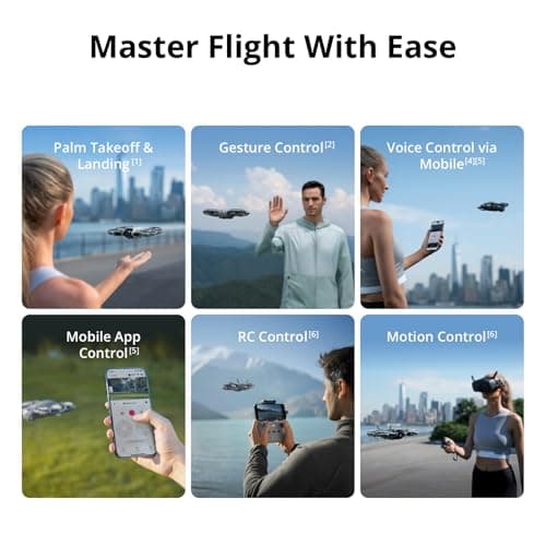DJI Neo 2 (Drone Only), Lightweight & Foldable 4K Drone With Camera, Palm Takeoff & Landing, Gesture Control, ActiveTrack, Omnidirectional Obstacle Sensing