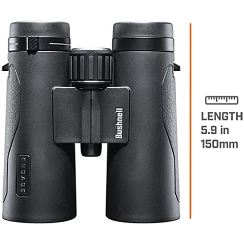 Bushnell Engage X 10x42mm Binoculars, IPX7 Waterproof and Lightweight Binoculars for Hunting, Travel, and Camping