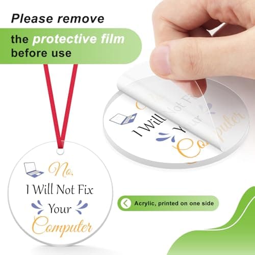 Funny Computer Programmer Gifts Acrylic Christmas Ornaments Sarcastic Novelty Gifts Programmer Gifts for Men Women It Birthday Gifts Computer Science Engineering Gifts for Men Dark Humor Gifts