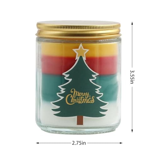 Christmas Candles - Christmas Gifts for Women, Aromatherapy Candle for Home Scented, Natural Soy Wax Vanilla Scented Candles