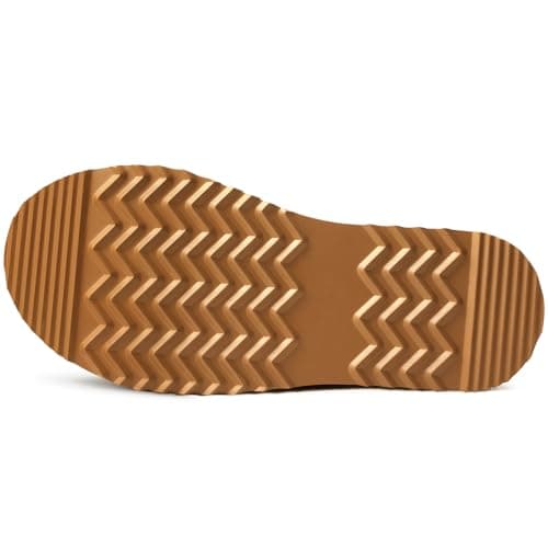 Litfun Suede Platform Mini Boots for Women Genuine Leather Fuzzy Ankle Winter Snow Boots with Fur Lined