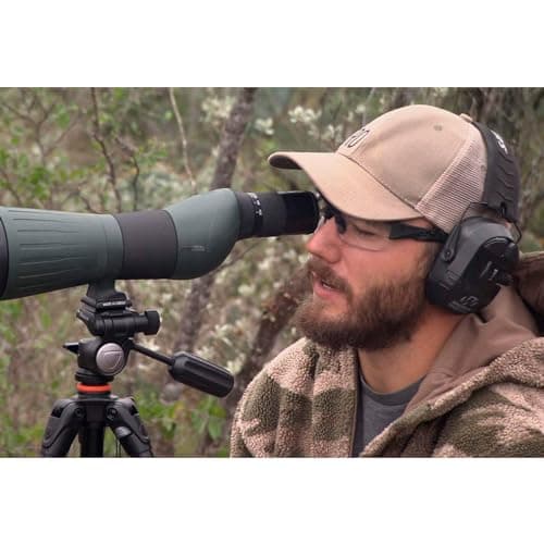 WALKER'S Ultimate Power Muff Quads - Hearing Protection Noise Reduction 26dB NRR Hunting Gun Range Shooting Electronic Earmuffs with AFT, 2 AAA Batteries Included