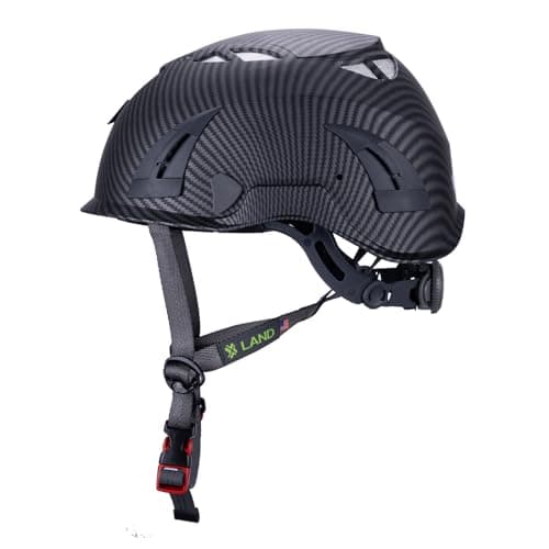Land Helmets ClimbPro Helmet EN 12492 Vented for Rock Climbing – Durable, Lightweight Shell, Adjustable Chin Strap, Perfect for Outdoor Adventure with Universal Accessory Slots